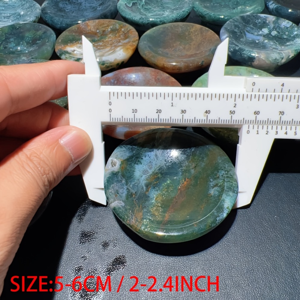 Natural Moss Agate Bowl Suitab - Home Office Contact ulasan dan harga