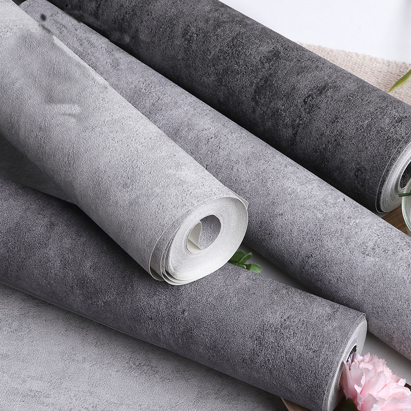 Cement Gray Peel & Stick Wallp - Home Office Wallpaper ulasan dan harga