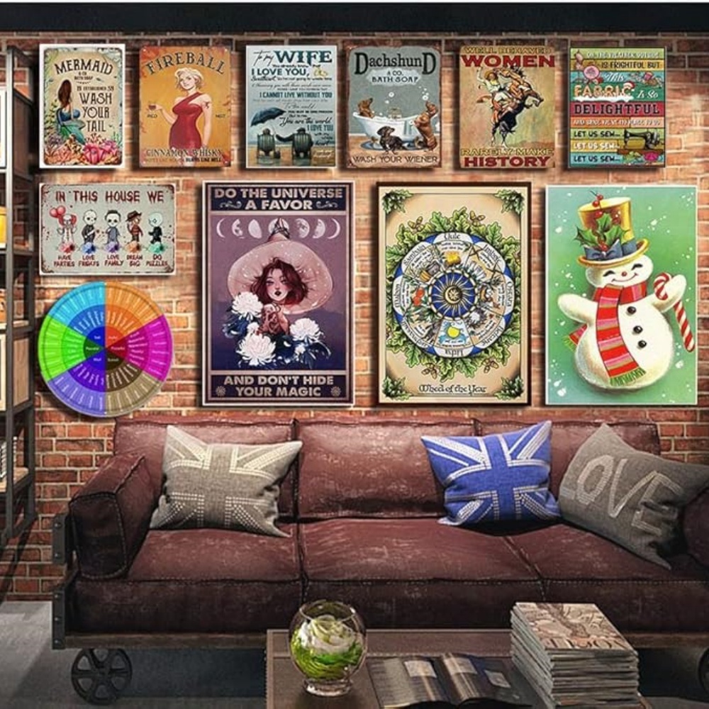 Vintage Metal Sign What If It  - Home Office What Is It ulasan dan harga