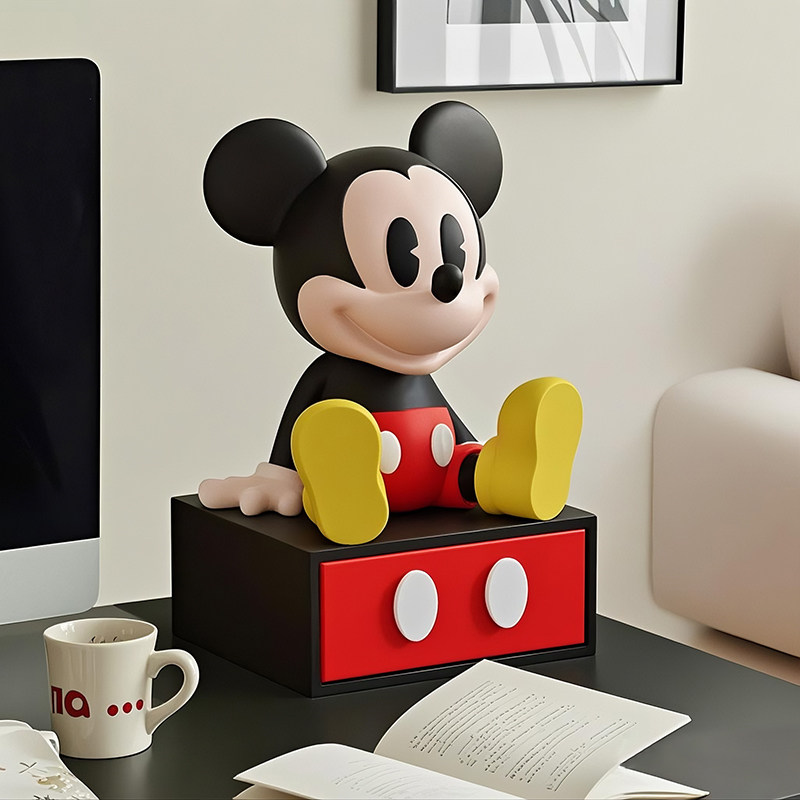 Cute Mouse Drawer Storage Box  - Home Office Desk With Drawers ulasan dan harga