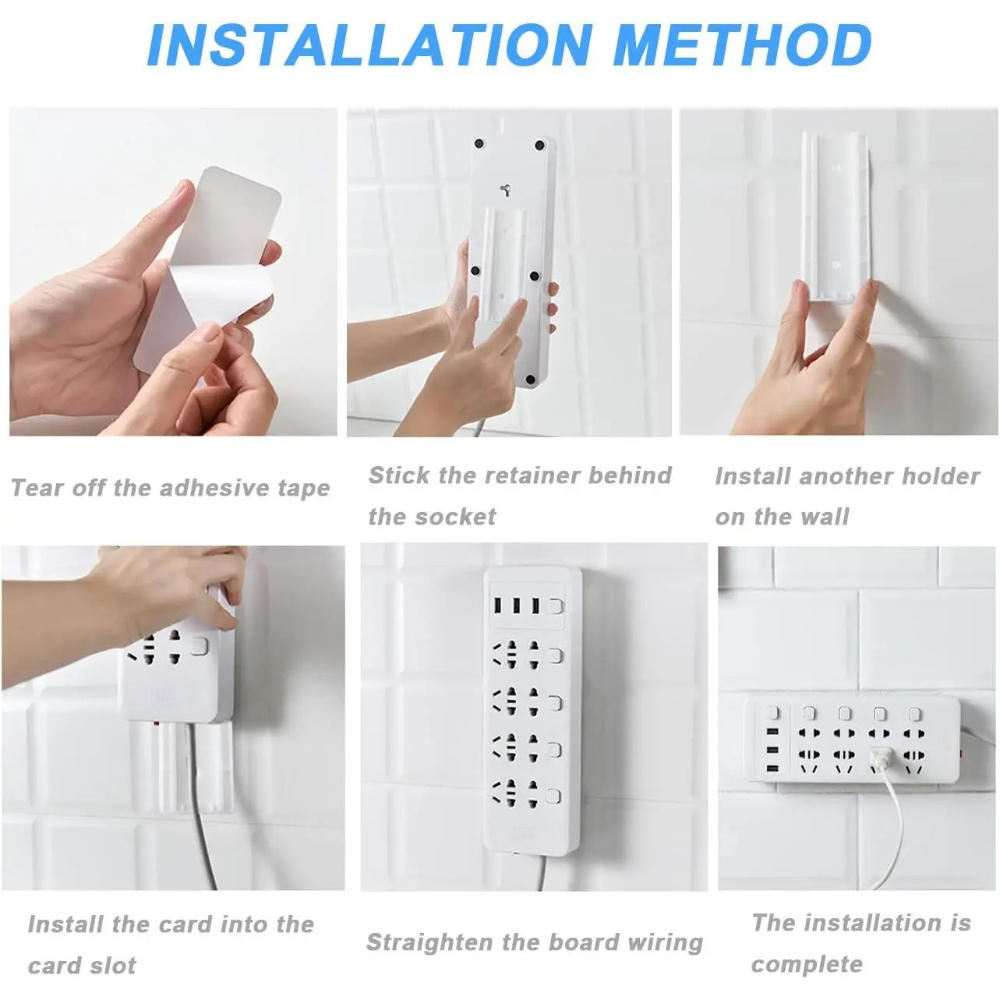 2/4 PCS Power Strip Holder No  - Power Strip Desk ulasan dan harga