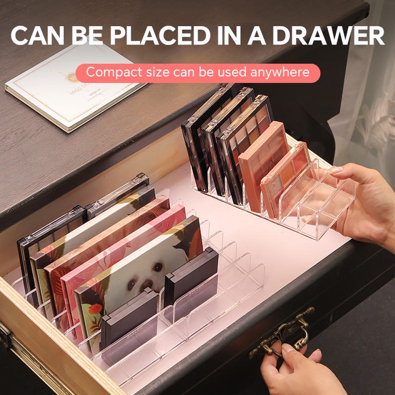 7 Grids Acrylic Table Cosmetic - Home Office Desk With Drawers ulasan dan harga