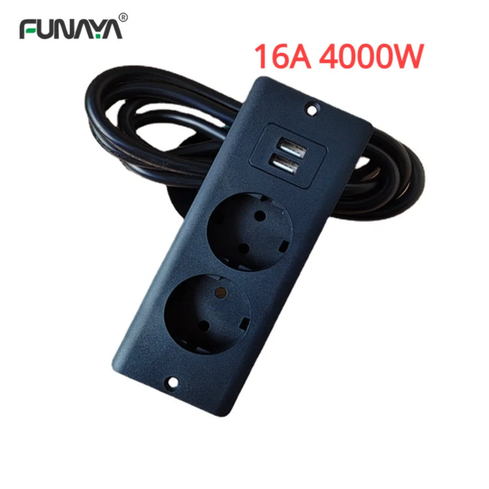 EU KR Table Recessed Sockets 2 - Power Strip Desk ulasan dan harga
