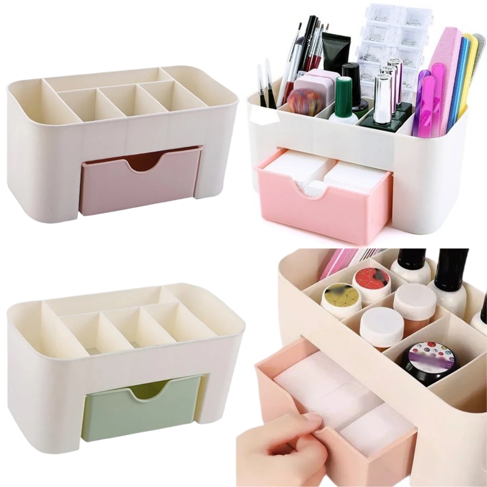 Nail Art Organizer Desktop Dra - Home Office Desk With Drawers ulasan dan harga