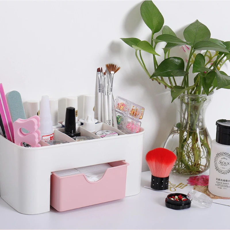 Nail Art Organizer Desktop Dra - Home Office Desk With Drawers ulasan dan harga