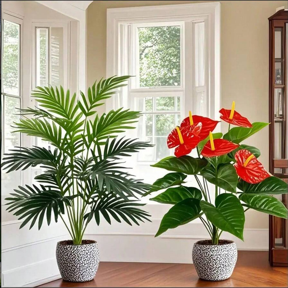 2sets Large Artificial Palm Pl - Home Office Word ulasan dan harga