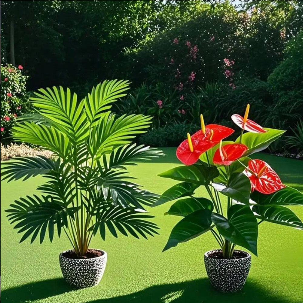 2sets Large Artificial Palm Pl - Home Office Word ulasan dan harga