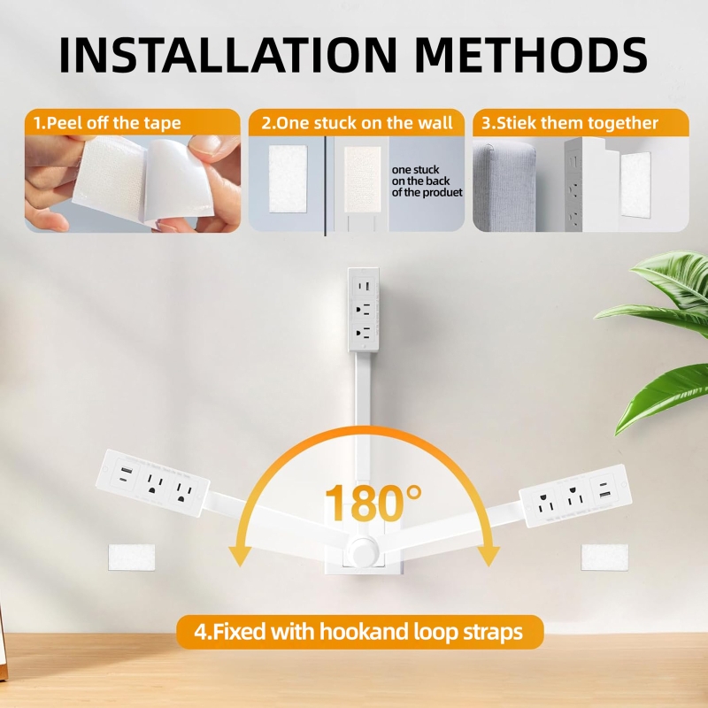 Electrical Outlet Extender Adj - Power Strip Desk ulasan dan harga