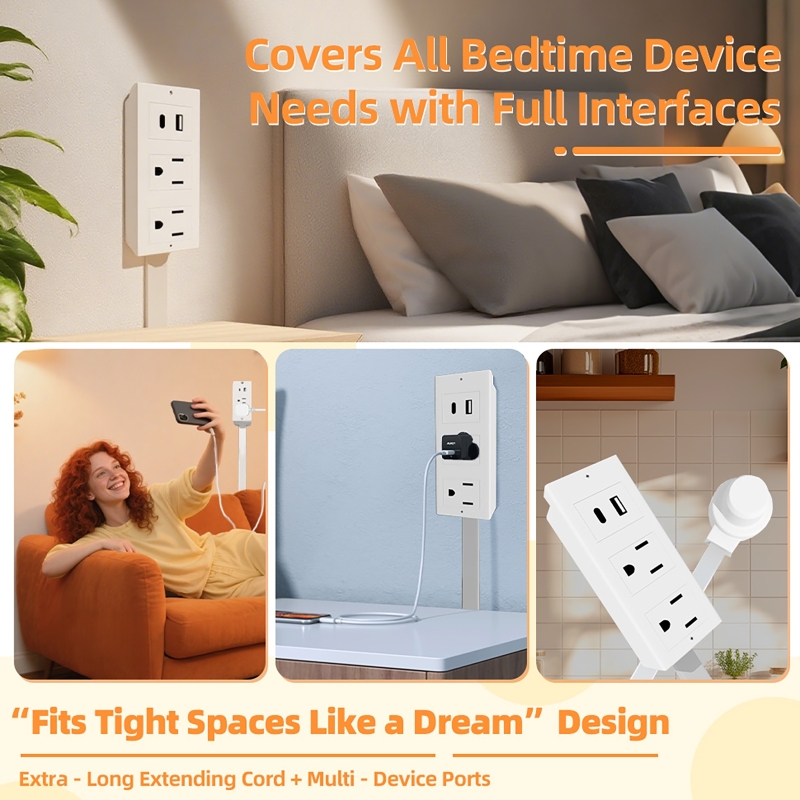 Electrical Outlet Extender Adj - Power Strip Desk ulasan dan harga
