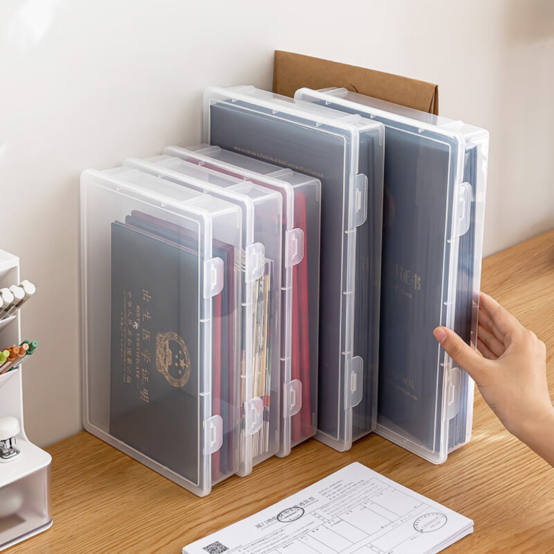 Stackable Clear A4 Document St - Home Office Jobs ulasan dan harga