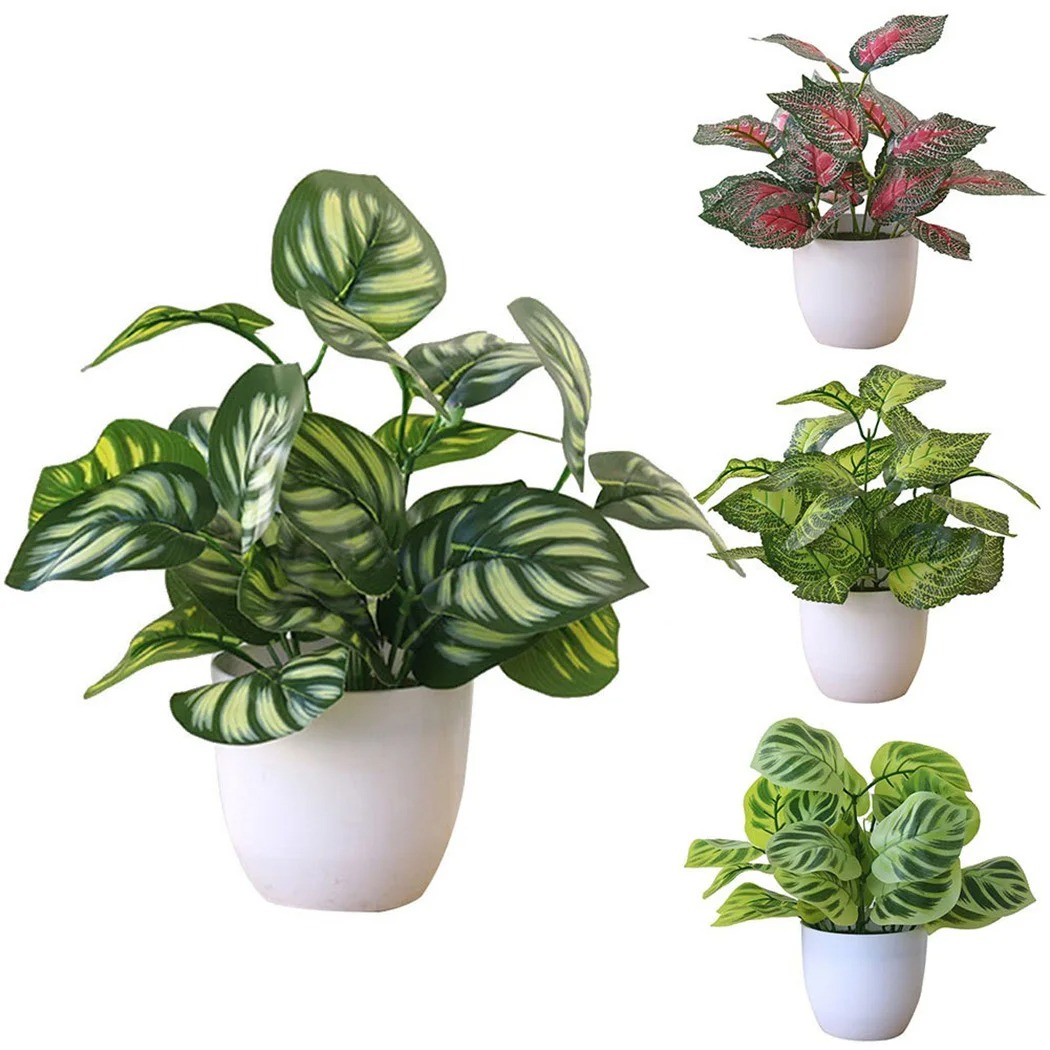 1PC Artificial Foliage Plant P - Home Office Word ulasan dan harga