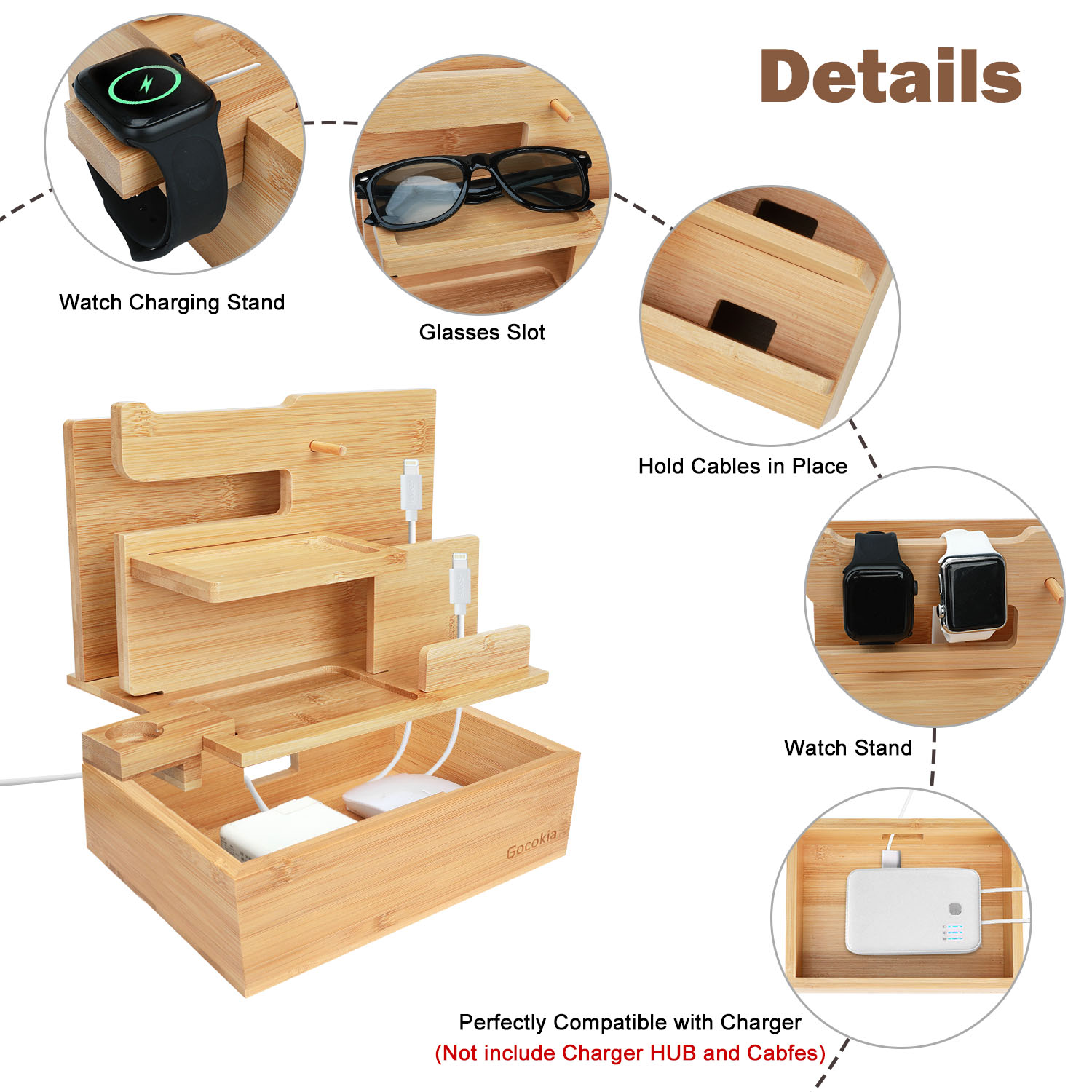 Desktop Bamboo Storage Organiz - Desktop Organizer Bamboo ulasan dan harga