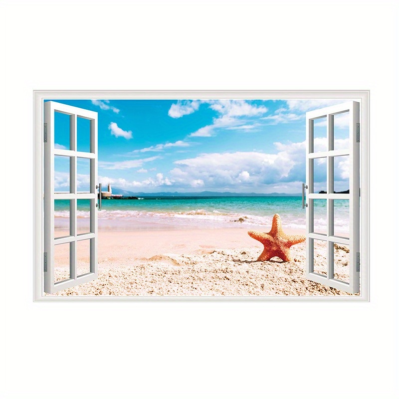 3D Wall Stickers Fake Window S - Home Office Wallpaper ulasan dan harga