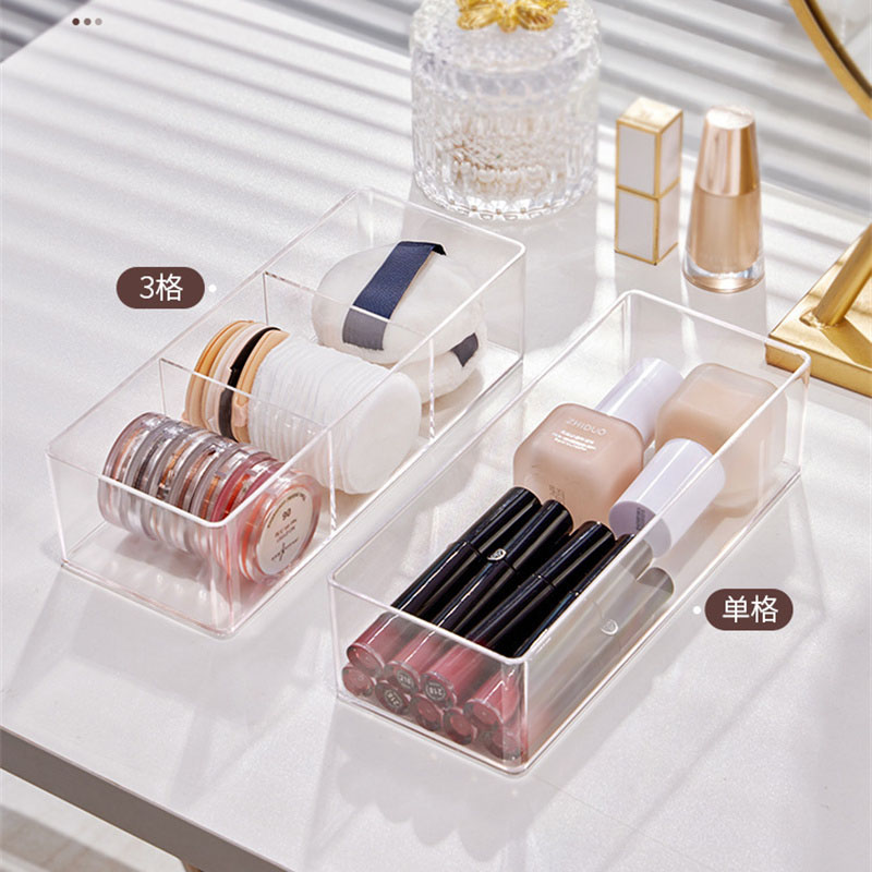 Acrylic Cosmetics Storage Box  - Home Office Desk With Drawers ulasan dan harga