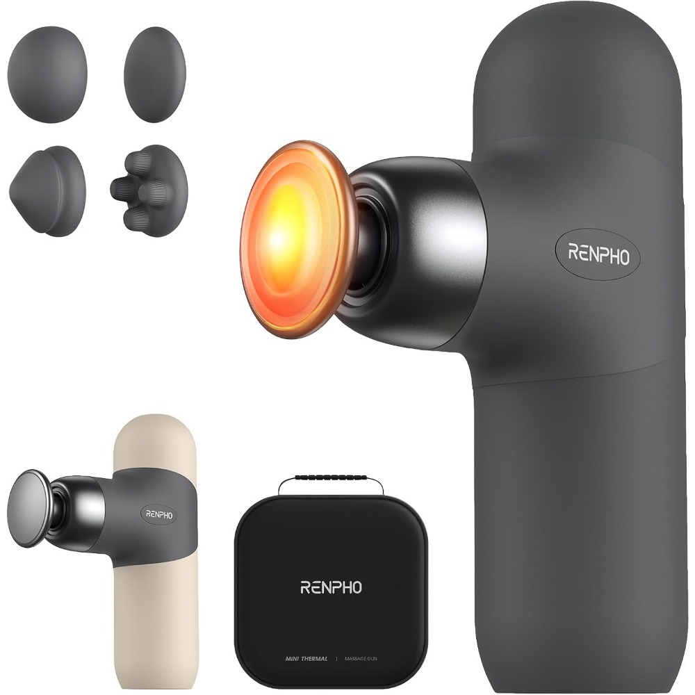 Heat Massage Gun: 4 Speeds, Co - Home Office Alternative ulasan dan harga