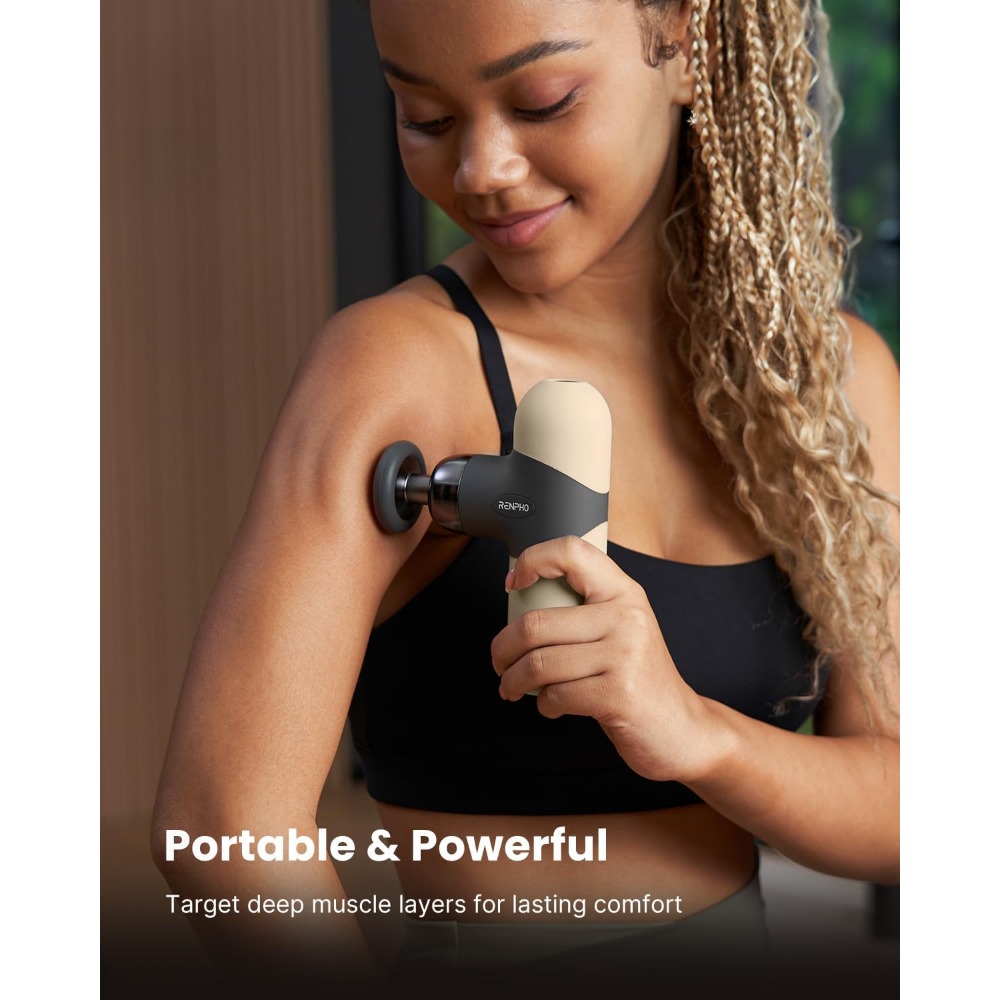 Heat Massage Gun: 4 Speeds, Co - Home Office Alternative ulasan dan harga