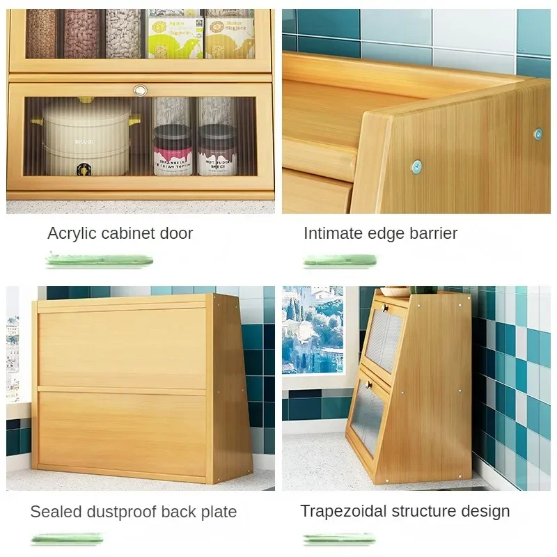 Bamboo Kitchen Storage Cabinet - Desktop Organizer Bamboo ulasan dan harga