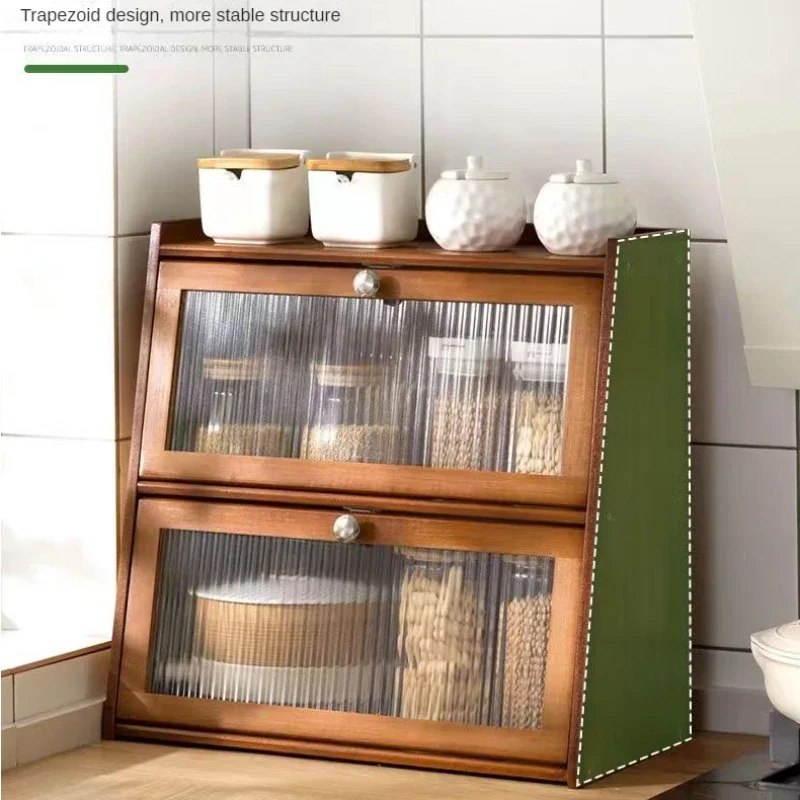 Bamboo Kitchen Storage Cabinet - Desktop Organizer Bamboo ulasan dan harga